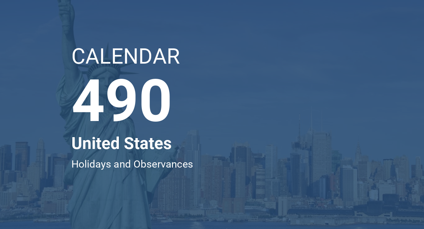 Year 490 Calendar United States